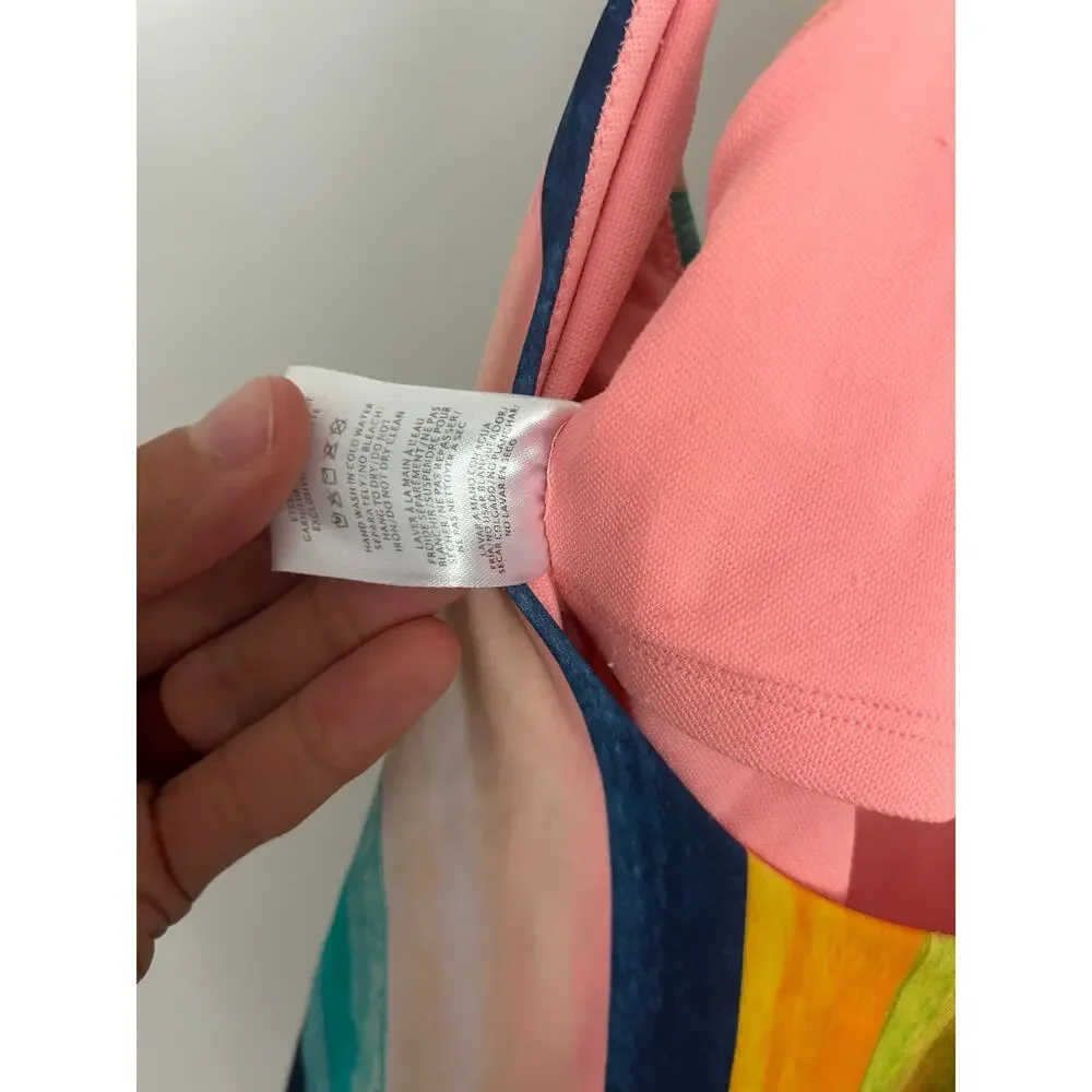 Body Glove Women's One Piece Multicolor Striped Swimsuit - Size Large